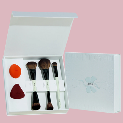 Makeup Brush Set with Sponge and Gift Box