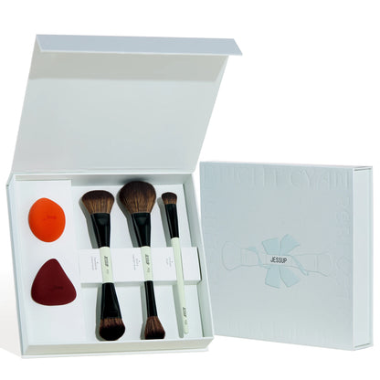 Makeup Brush Set with Sponge and Gift Box