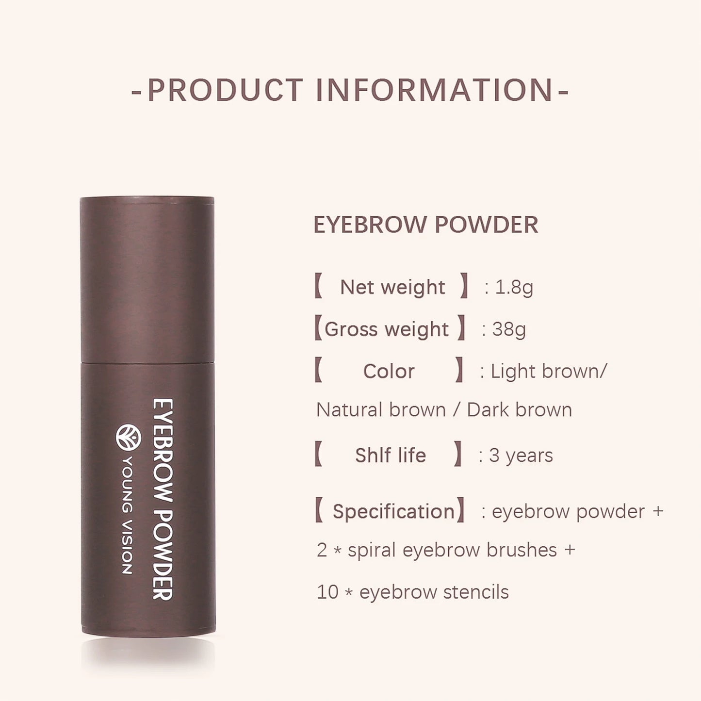 Waterproof Eyebrow Pomade with Shaping Kit - Vivian