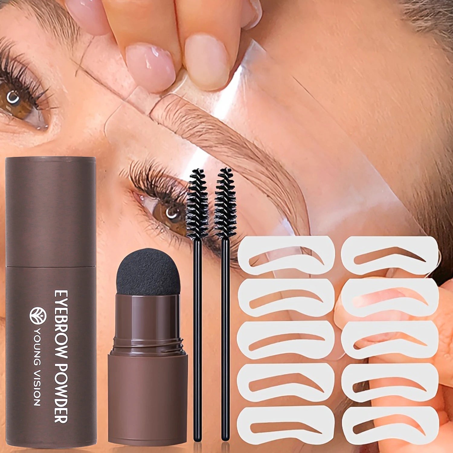 Waterproof Eyebrow Pomade with Shaping Kit - Vivian