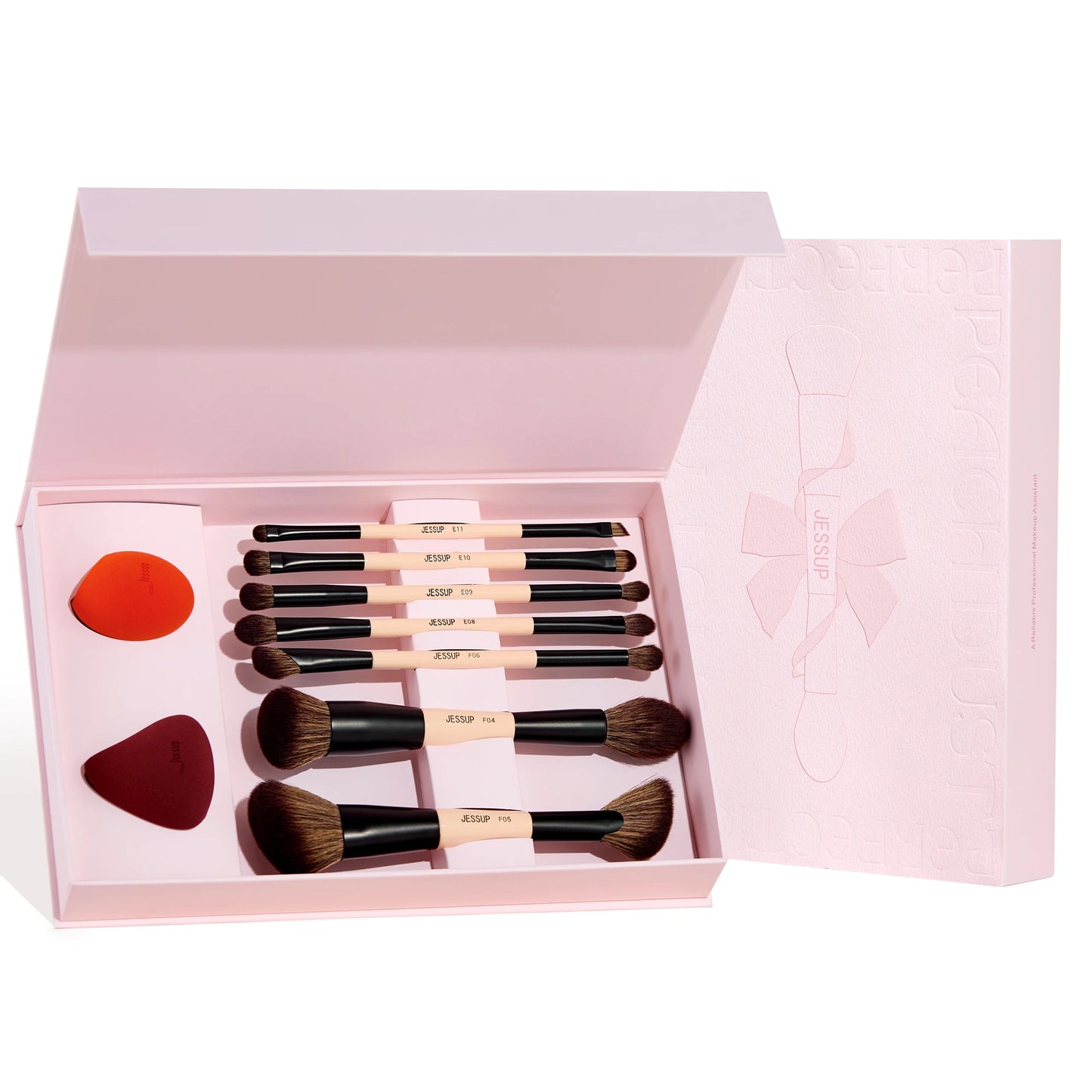 Makeup Brush Set with Sponge and Gift Box