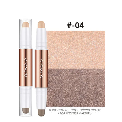 Double-ended face highlighter