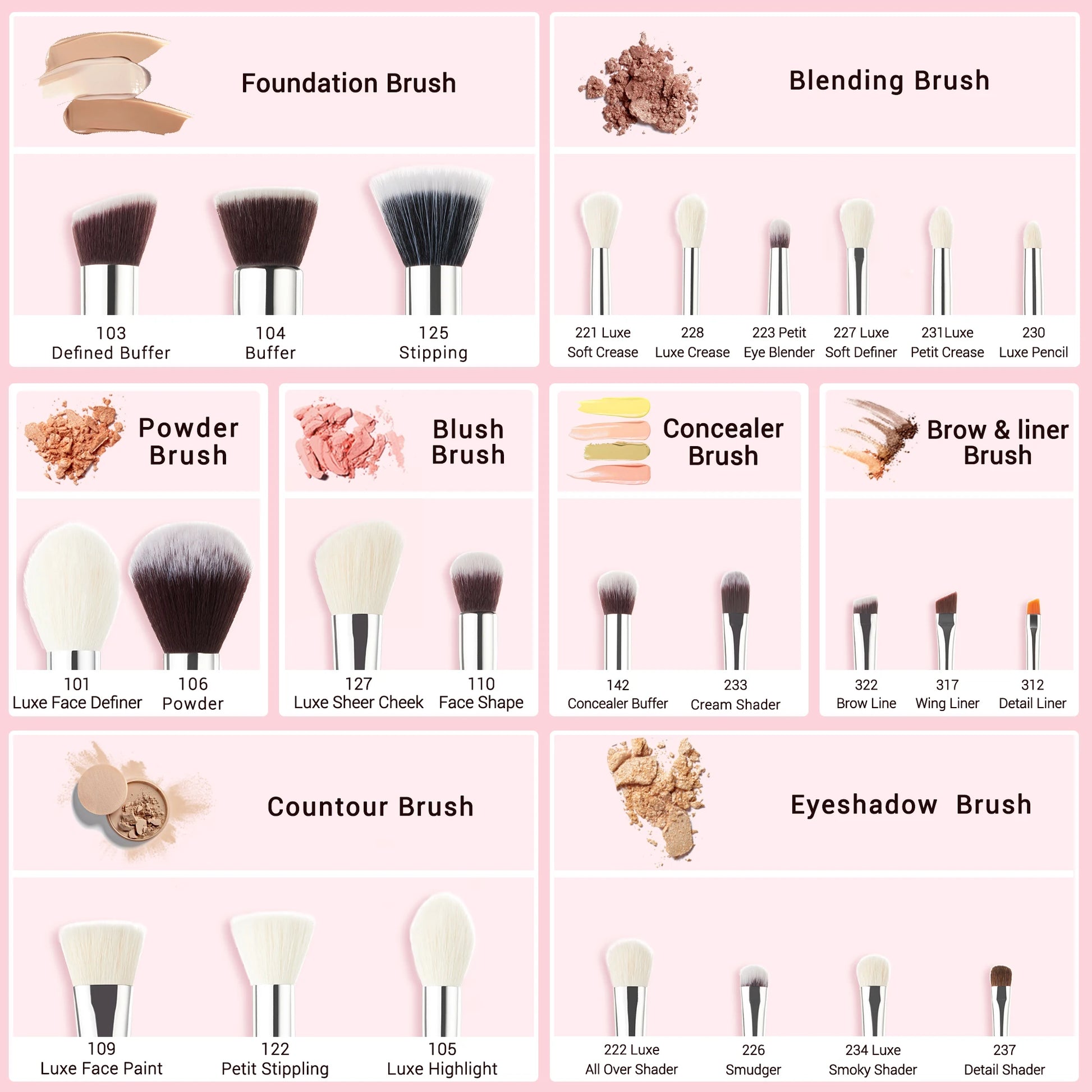 Makeup Brush Set - Vivian