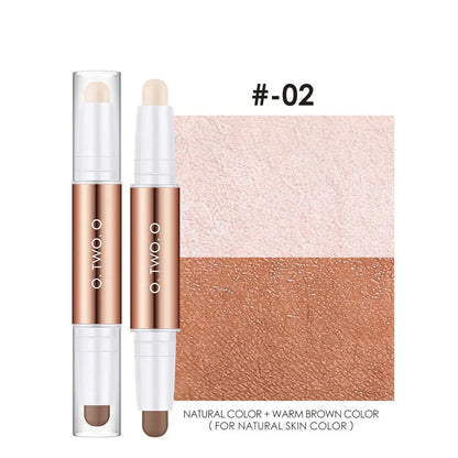 Double-ended face highlighter