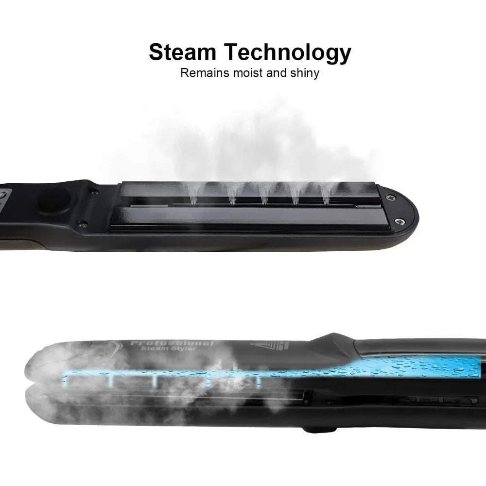 Ceramic Steam Hair Straightener 450°F Fast Heating - Vivian