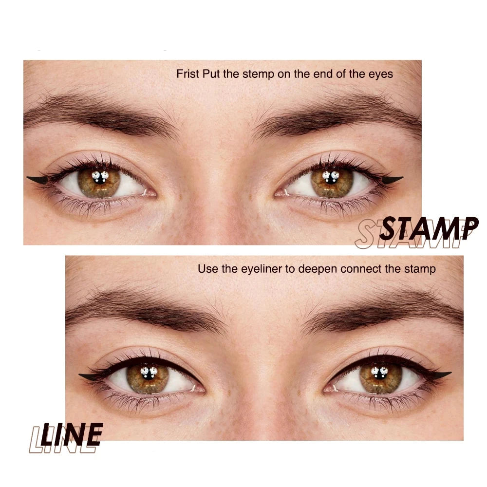 Dual-ended quick-dry liquid eyeliner