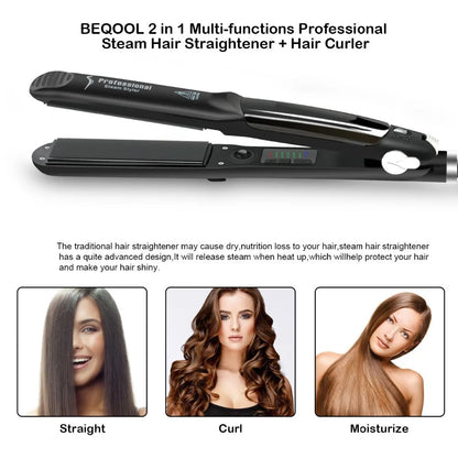 Ceramic Steam Hair Straightener 450°F Fast Heating - Vivian