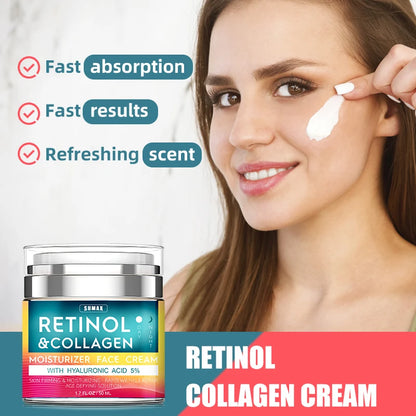 Somax Retinol Collagen Face Cream Hydrating with Hyaluronic Acid 5% - Vivian