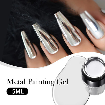 Silver Glitter Gel Nail Polish