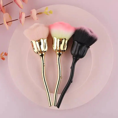 Rose Shape Loose Powder Makeup Brush - Vivian