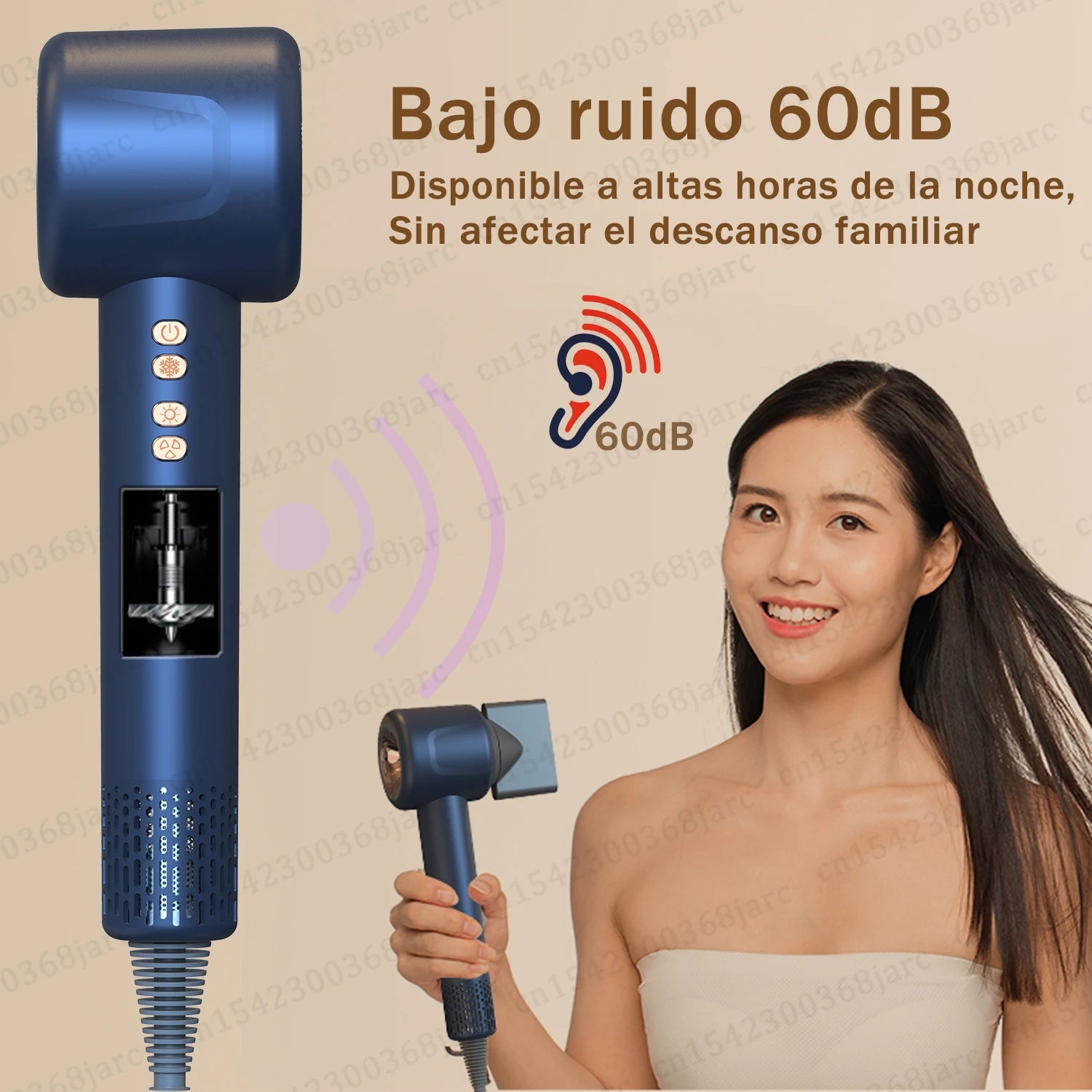 Ultra-fast negative ion hair dryer - Vivian