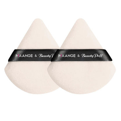 Makeup Brush Set +  Triangle Powder Sponge - Vivian