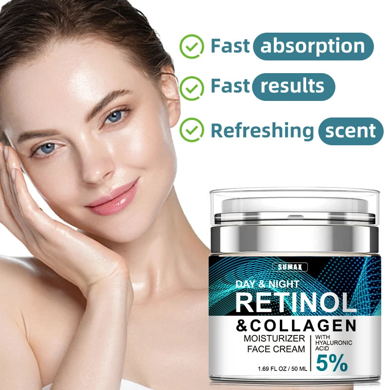 Somax Retinol Collagen Face Cream Hydrating with Hyaluronic Acid 5% - Vivian