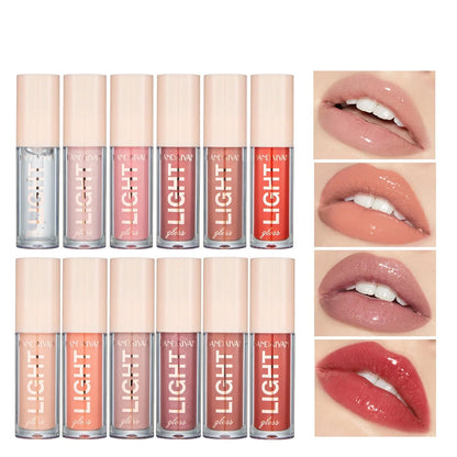 Plumping Lip Gloss Shiny Crystal Liquid Lipstick Waterproof