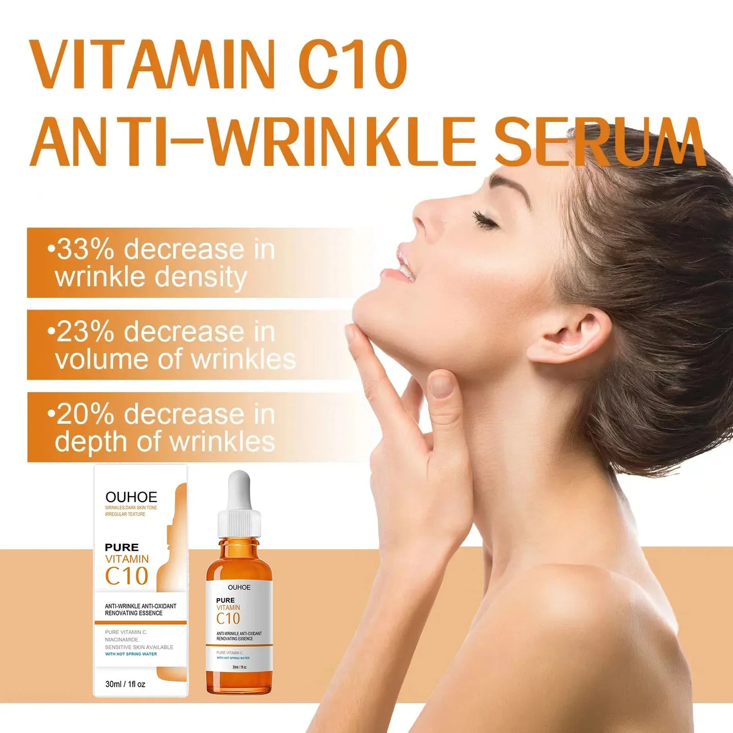 Vitamin C Serum for Wrinkle Removal and Skin Tightening - Vivian