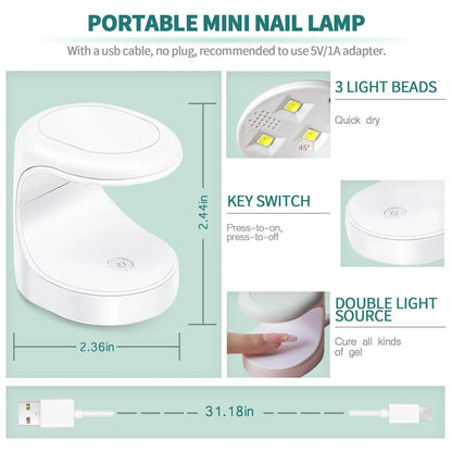 Nail Sit, LED lamp and nail gel