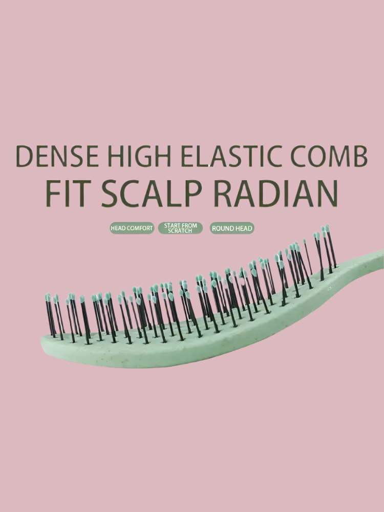 Nylon bristle hair massage comb - Vivian