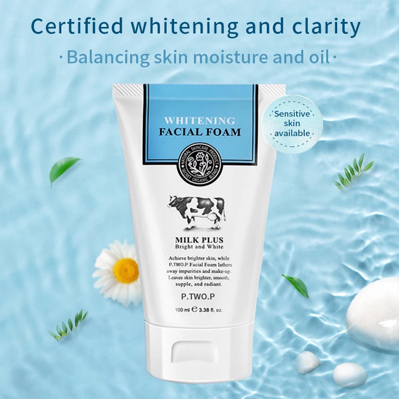 Milk Acne Whitening Foam Facial Cleanser - Vivian