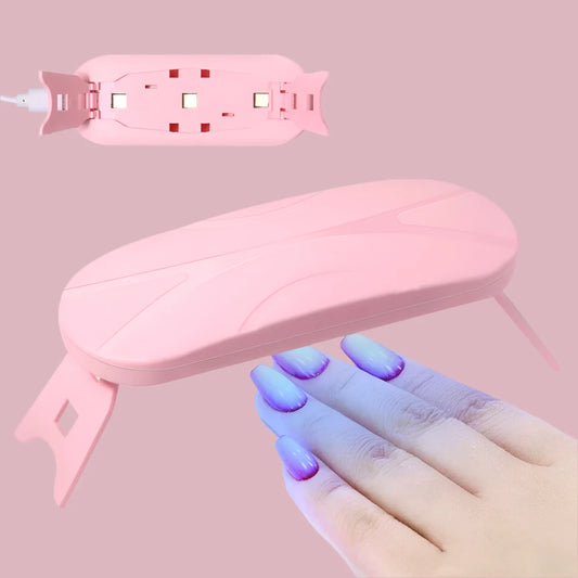 Mini Folding UV Nail Lamp Device for Home Use