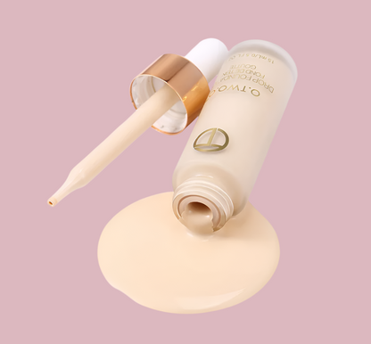 Long-wearing oil-free liquid foundation