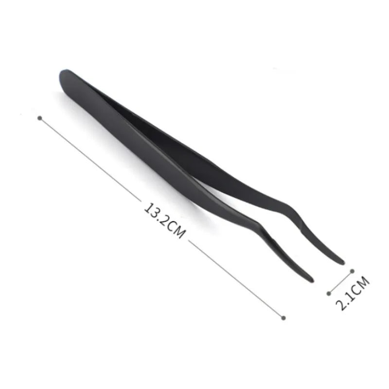 Stainless Steel Eyelash Applicator, Eyelash Tweezers - Vivian