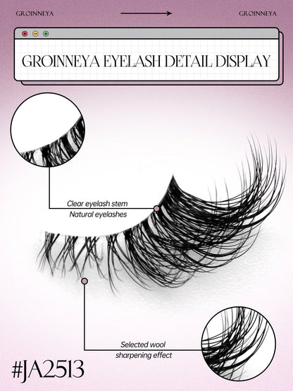 Soft mink fur false eyelashes - Vivian