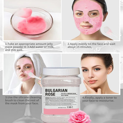 Rose Petals Crystal Jelly Anti-Aging Mask - Vivian