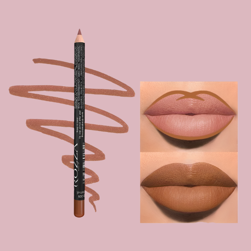 Waterproof and long lasting lip pencil, highly pigmented lip liner - Vivian