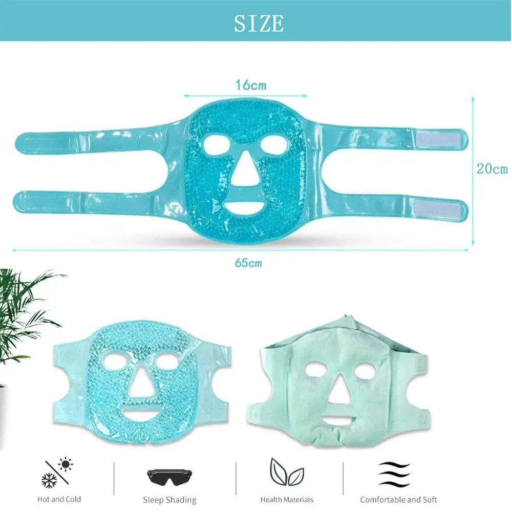 Ice Gel Face Mask for Fatigue Relief Hot and Cold Reusable - Vivian