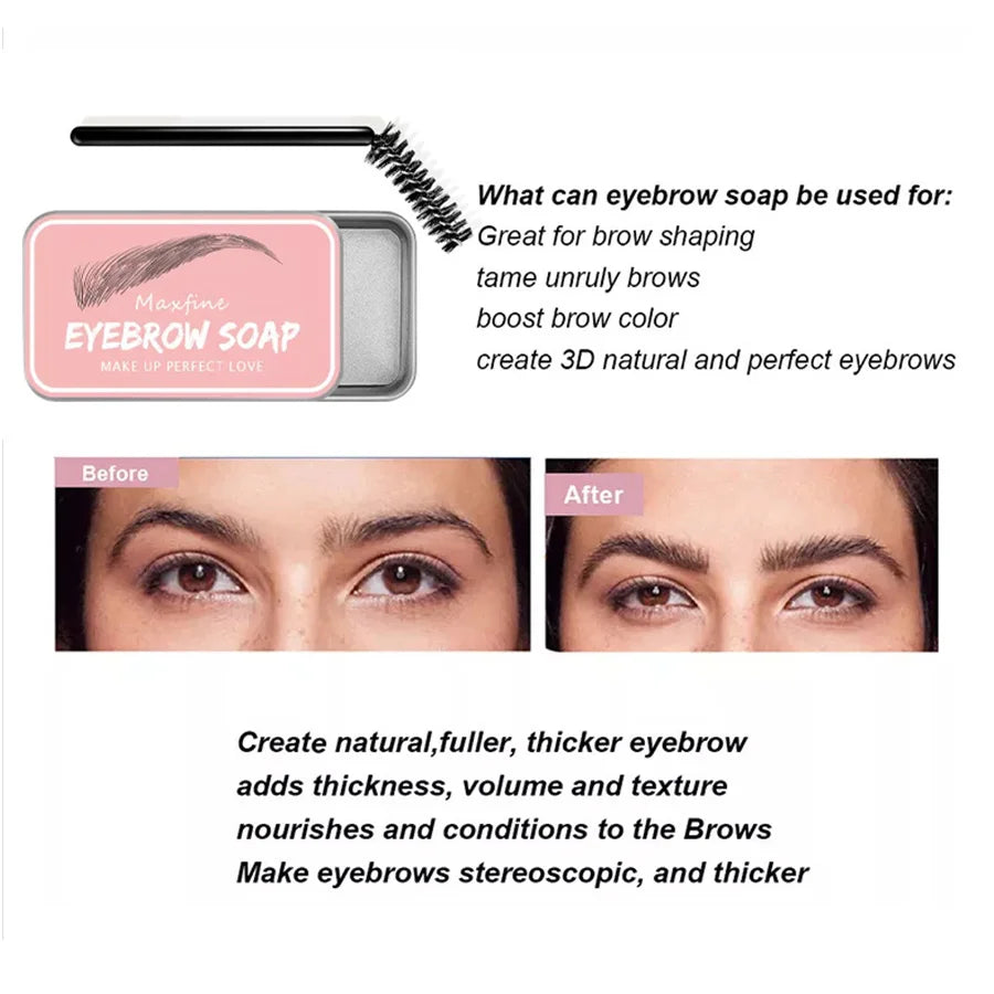 3D Waterproof Long Lasting Clear Eyebrow Wax - Vivian