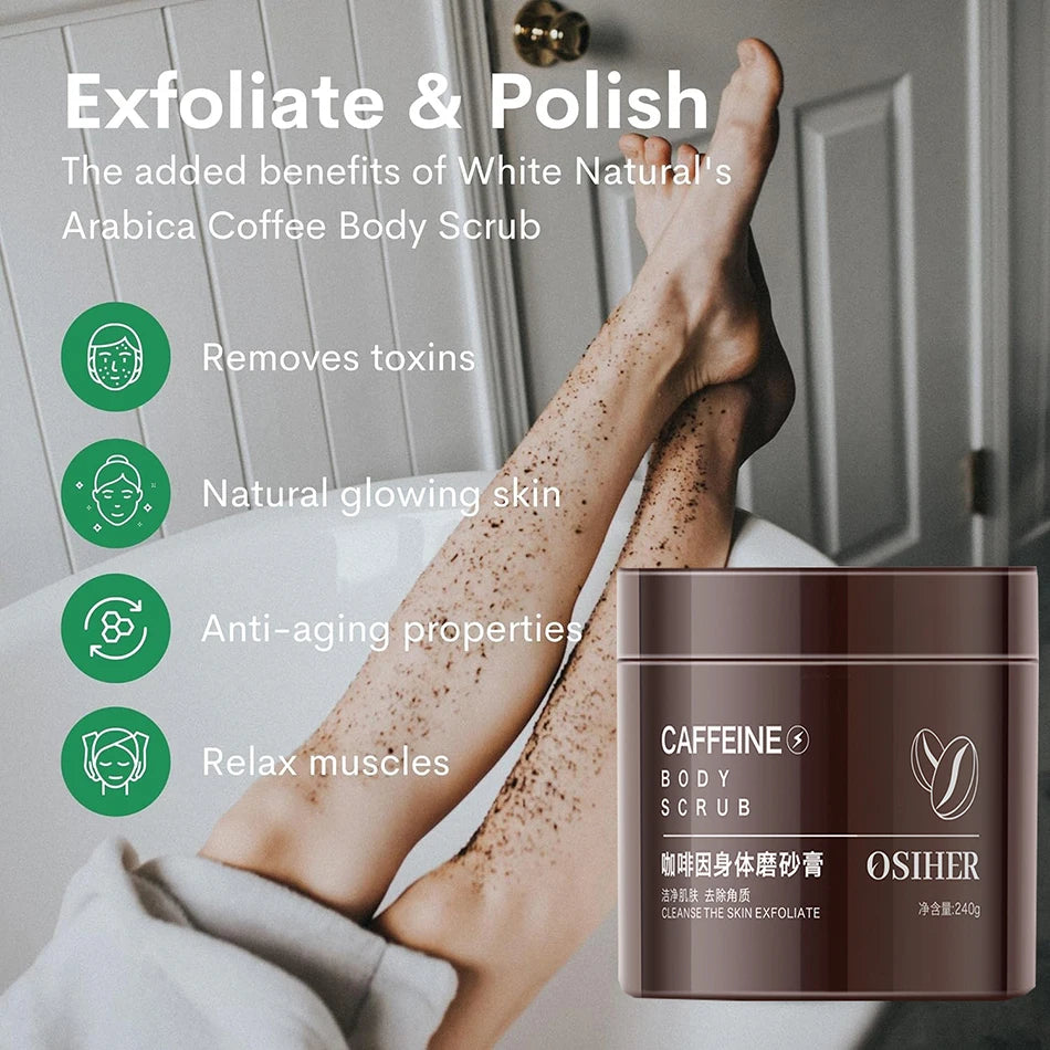 Arabic coffee body scrub to lighten and soften the skin - Vivian