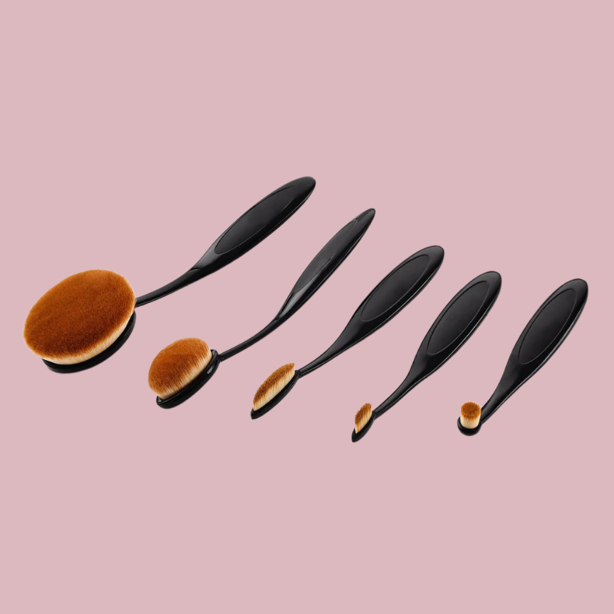 Oval Makeup Brushes - Vivian