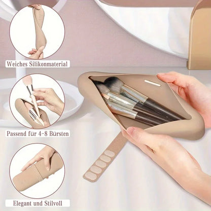 Silicone Makeup Brush Bag - Vivian