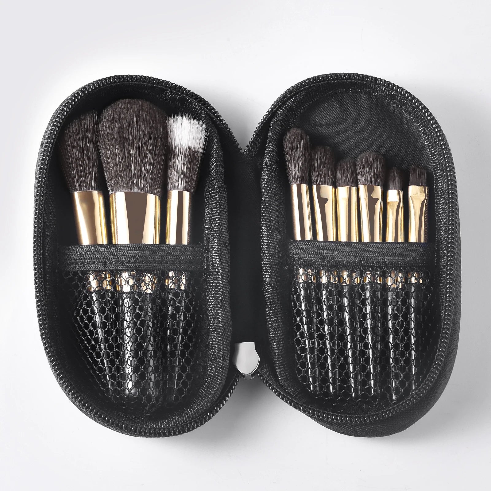 Makeup Brush Set, 9 Pieces with Storage Bag - Vivian