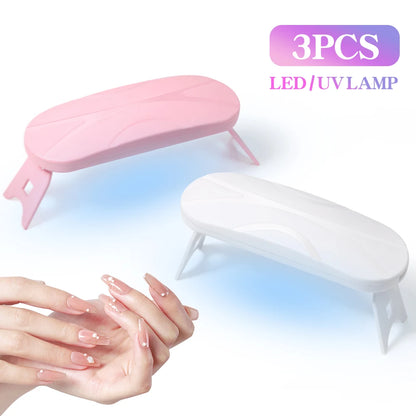 Mini Folding UV Nail Lamp Device for Home Use