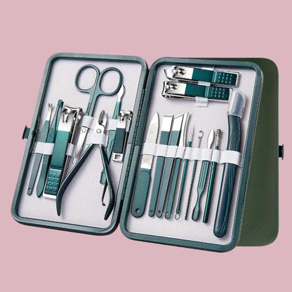 Professional 7/10/12/18pcs Stainless Steel Nail Care Set