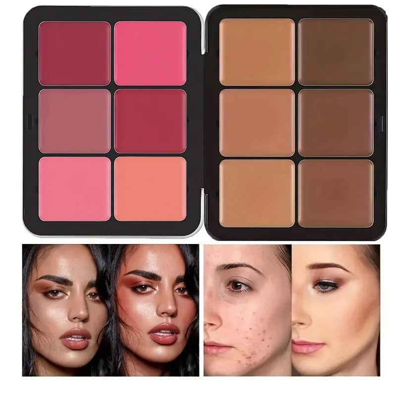 Multi-Color Cream Blush Palette