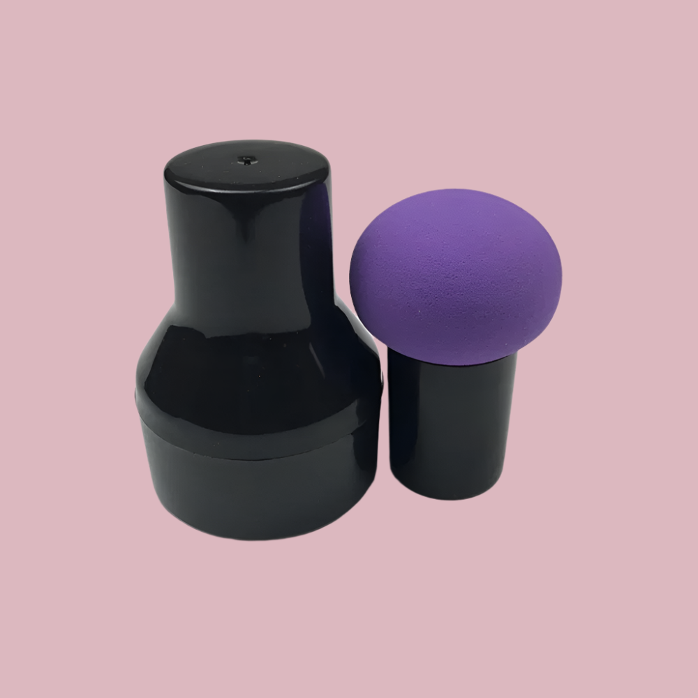 Mushroom Head Makeup Sponge with Storage Box - Vivian