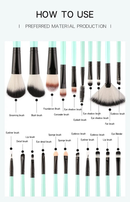 Makeup Brush Set - Vivian