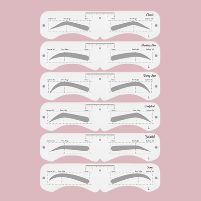 Reusable Eyebrow Stencil Kit - Vivian