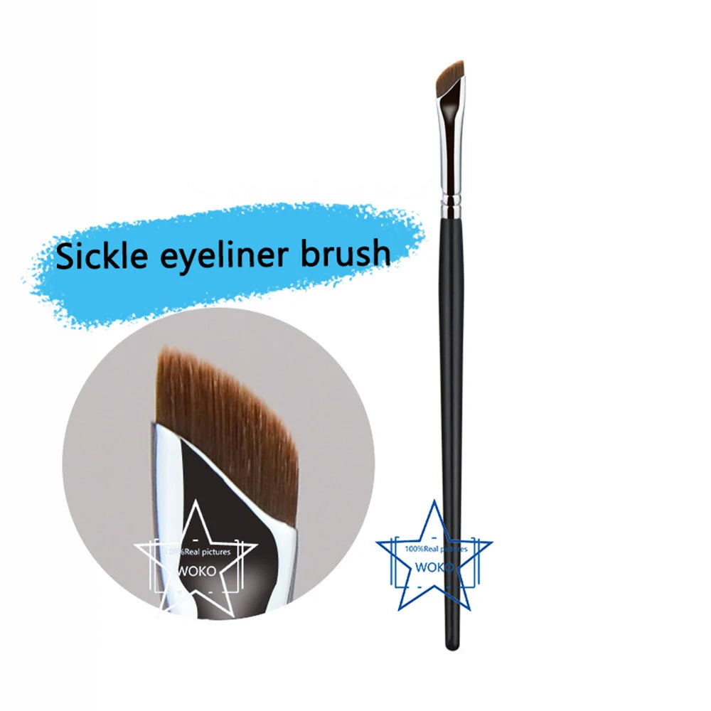 Flat, angled, thin eyebrow brush - Vivian