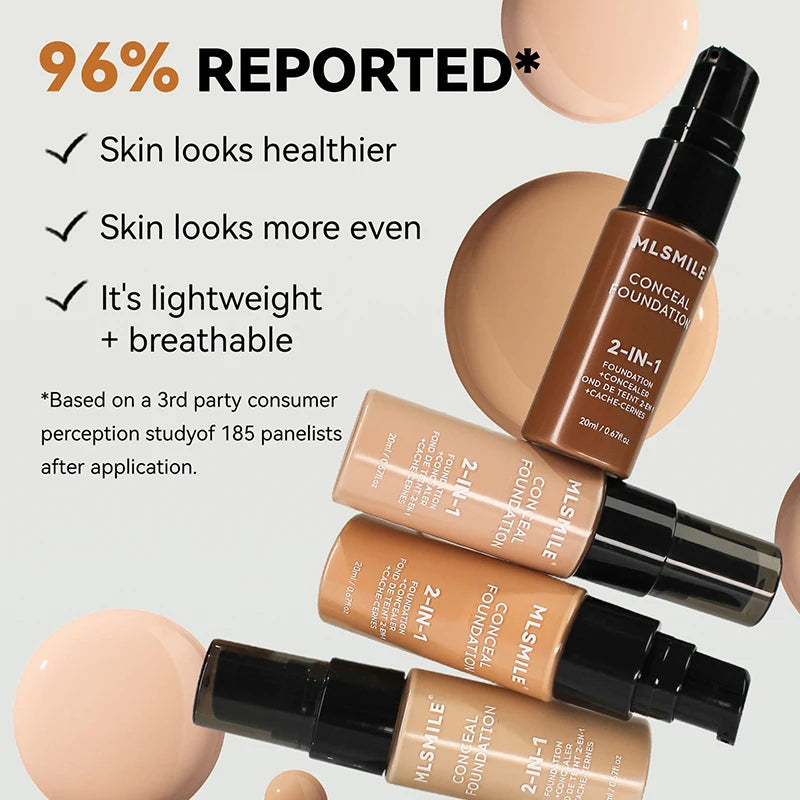 Matte, waterproof, long-lasting foundation concealer - Vivian