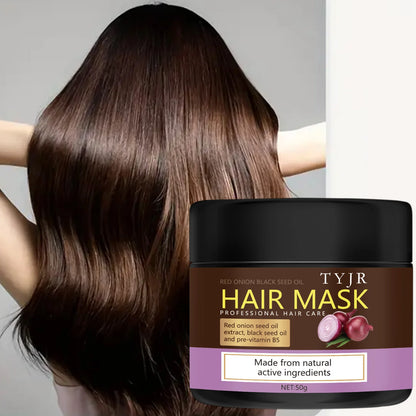 Hair mask with red onion oil and black seed