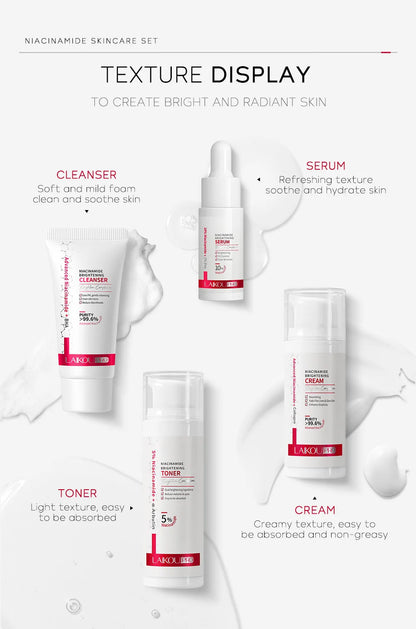 Niacinamide Skin Care Set 4 in 1 Box - Vivian