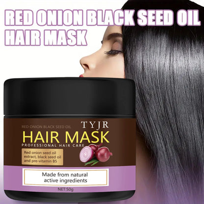 Hair mask with red onion oil and black seed