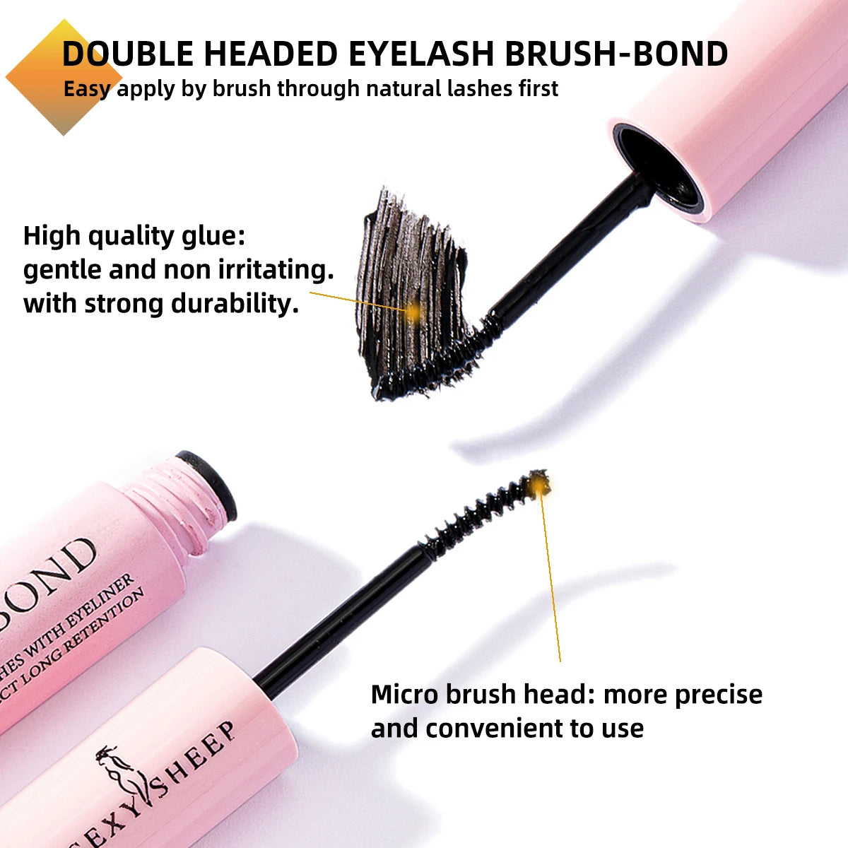 Eyelash kit consists of 240 pieces of thick individual eyelashes. - Vivian