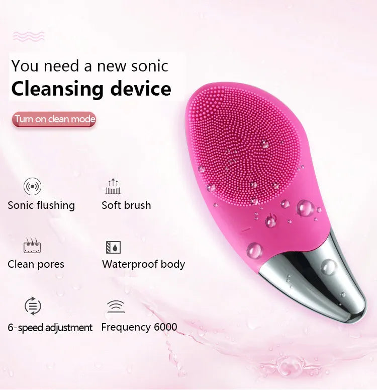 Mini Silicone Electric Facial Cleanser - Vivian