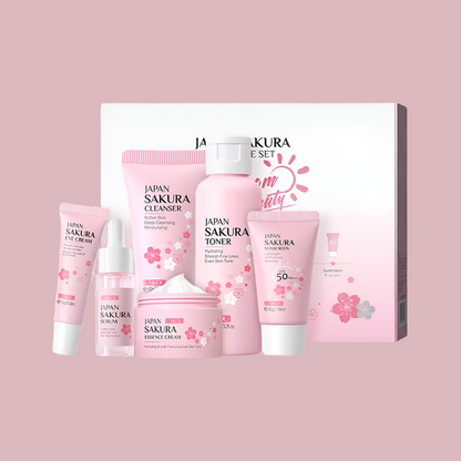 Sakura Skin Care Set, 6 Pieces - Vivian