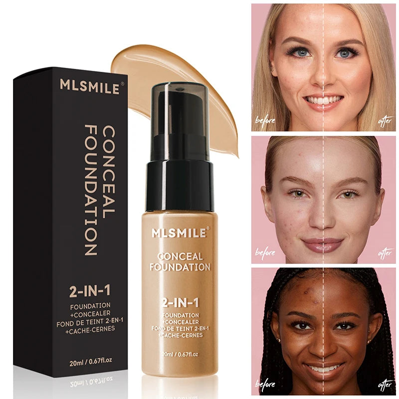 Matte, waterproof, long-lasting foundation concealer - Vivian