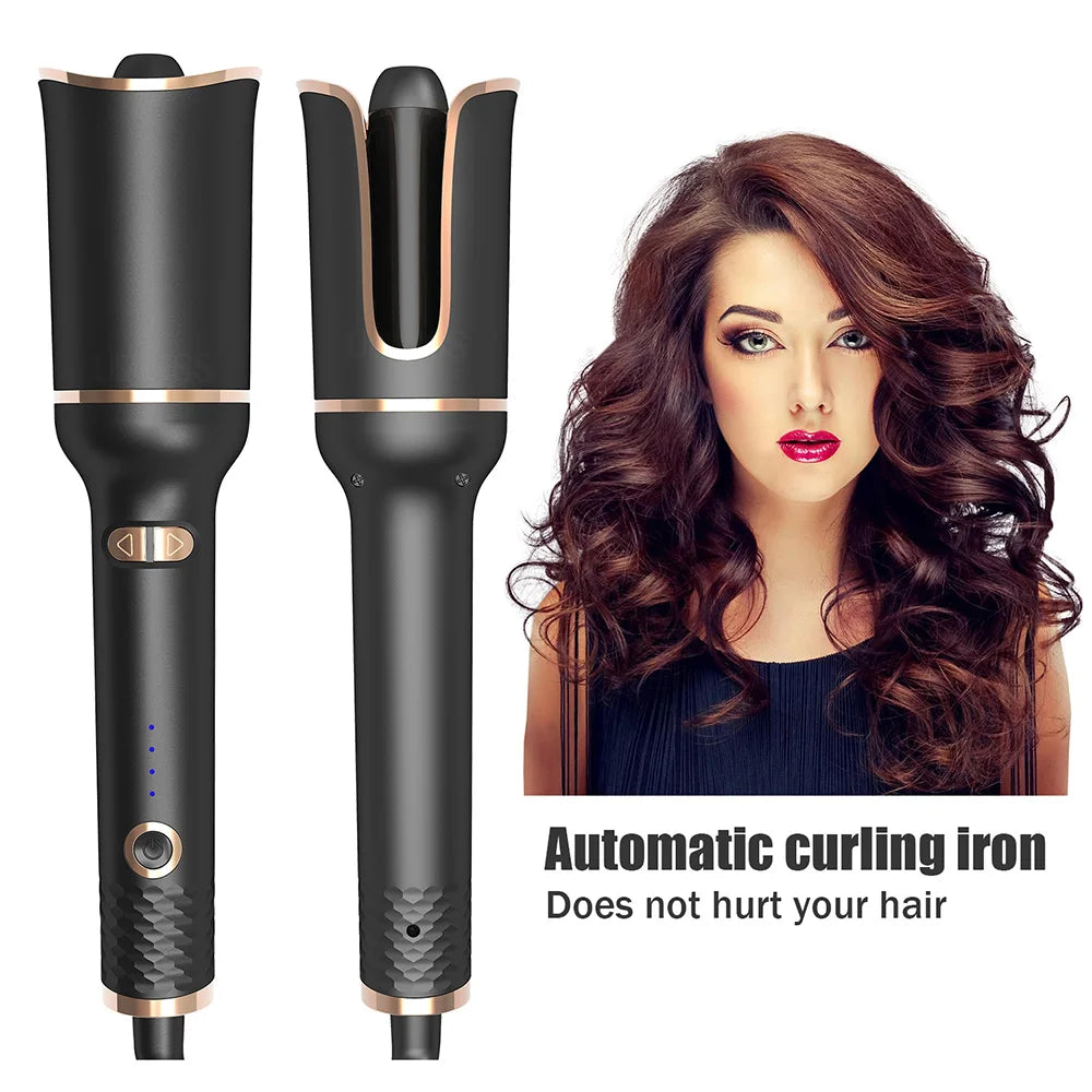 Automatic Rotating Ceramic Hair Curler - Vivian